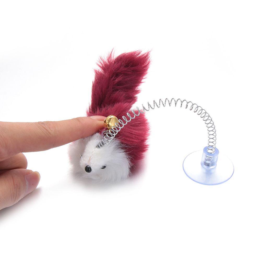 Set 1 / 3 Chuột Nhồi Bông Lò Xo Dễ Thương Cho Mèo Cưng