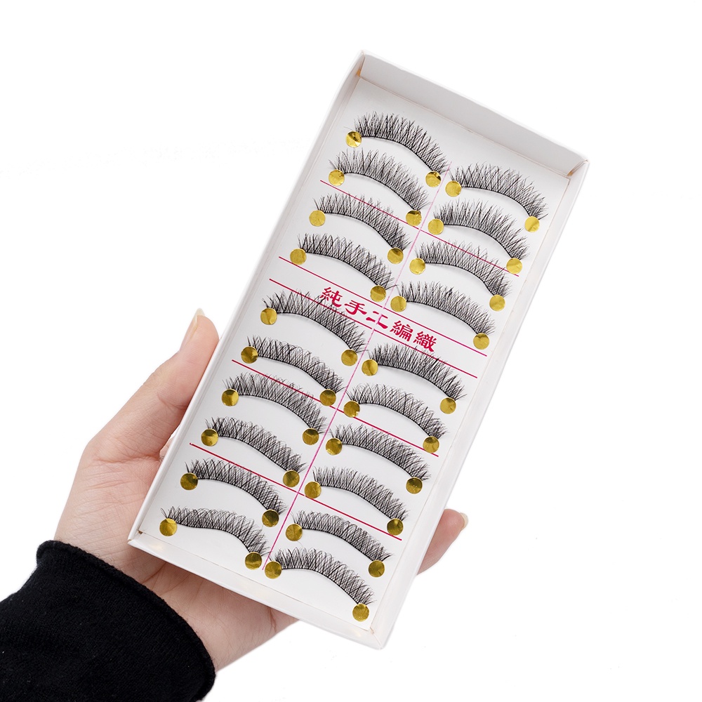 Set 10 Cặp Lông Mi Giả 3D Tự Nhiên Dành Cho Nữ