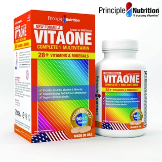 Viên uống Vitamin và Khoáng chất VITAONE PRINCIPLE NUTRITION USA hỗ trợ miễn dịch tăng sức đề kháng cải thiện đường ruột