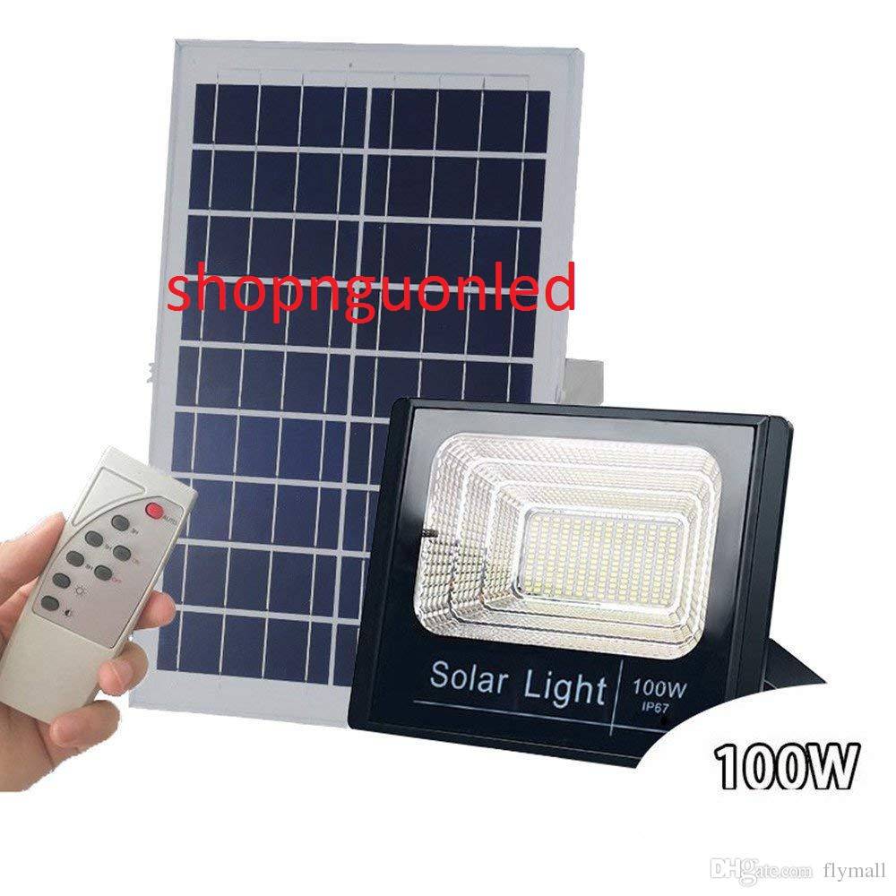 Solar Light 100W, Đèn pha năng lượng mặt trời 60W (NÊN MUA) Loại Tốt, dùng chiếu sáng banner biển hiệu quảng cáo...