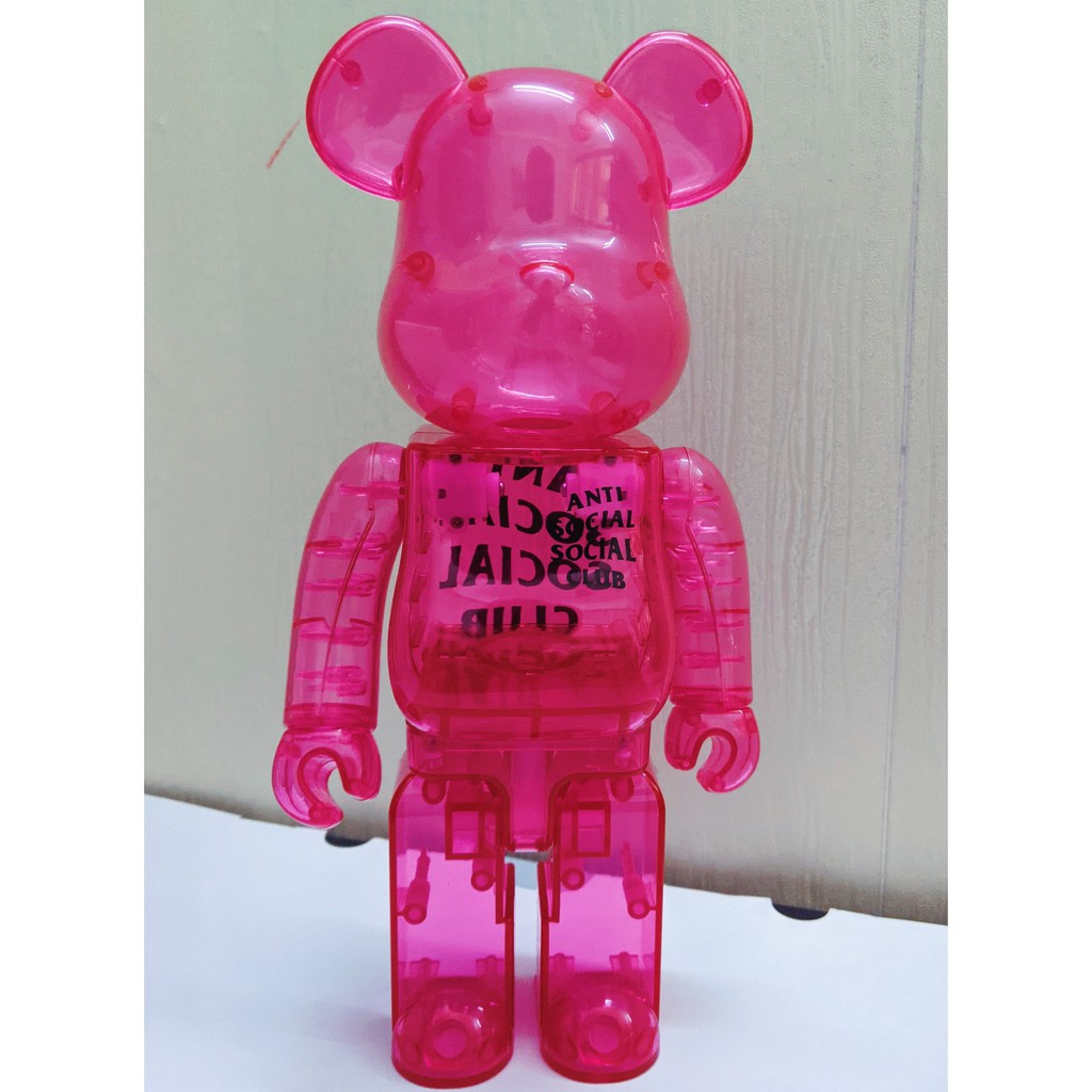 CÓ SẴN][Ảnh tự chụp] Bearbrick nhân vật Assc màu hồng trong suốt 400 |  Shopee Việt Nam