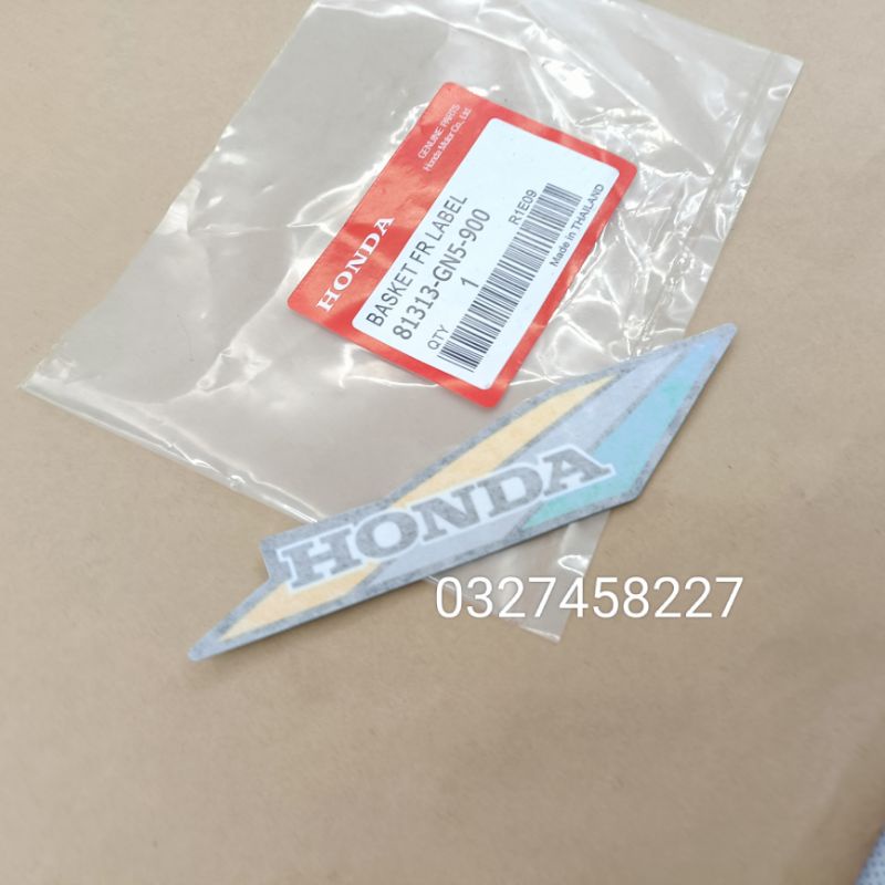 Tem dán rổ , giỏ đựng đồ xe DREAM thái honda