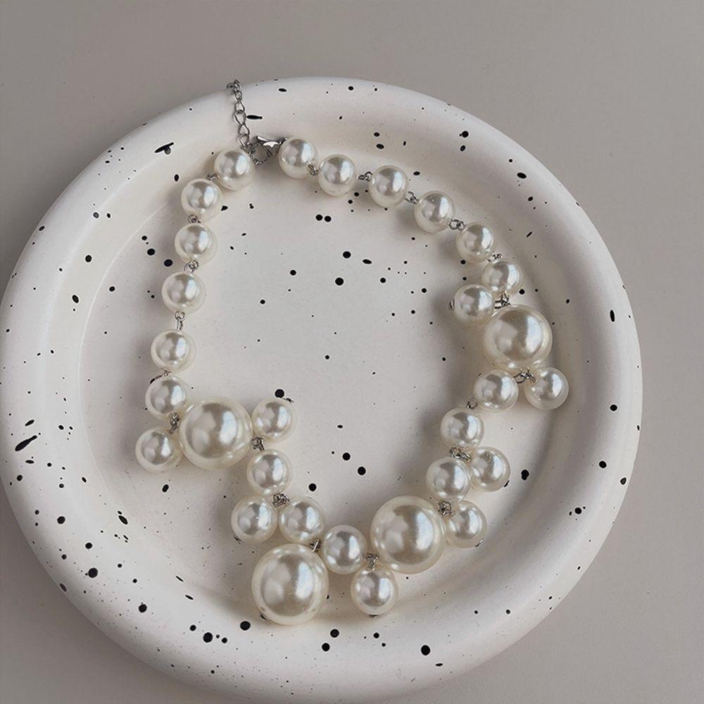 MXGOODS Vòng cổ Ngọc Trai Phong Cách Baroque Thanh Lịch