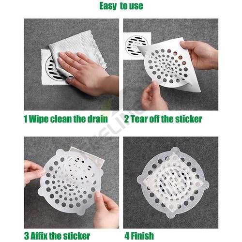 ⚡ Bộ 5 Miếng Dán Lọc Rác Dùng Một Lần Cho Bồn Rửa Nhà Bếp / Phòng Tắm