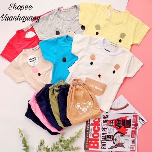 BỘ CỘC TAY COTTON THUN LẠNH CO GIÃN 4 CHIỀU CỰC MỀM MÁT CHO BÉ
