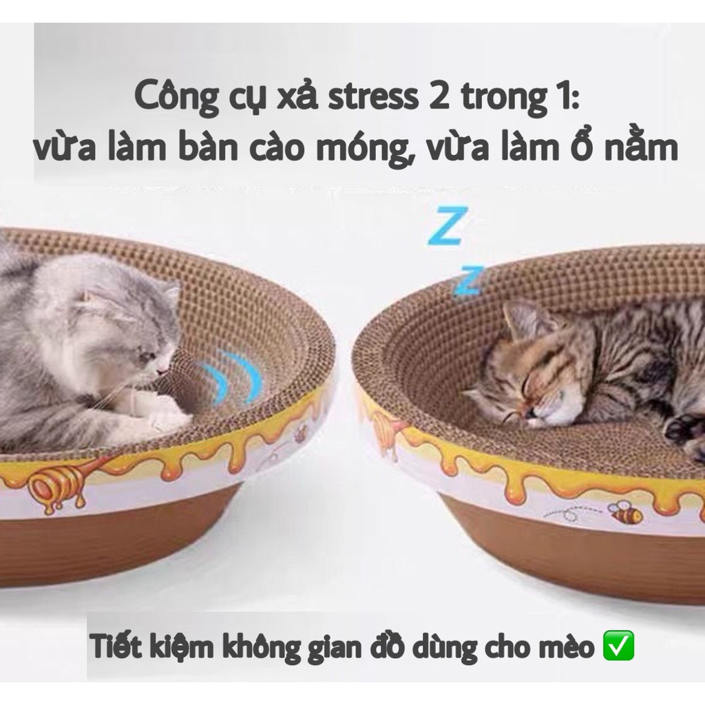 Bàn cào móng cho mèo kết hợp ổ nằm đủ các mẫu