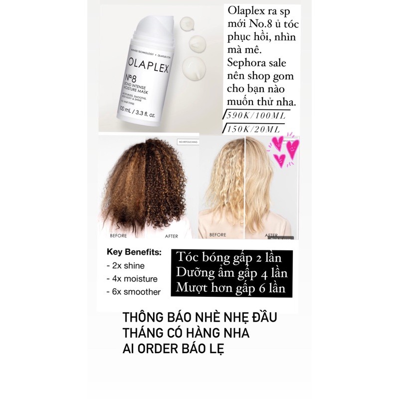 [Bill Sephora] Kem ủ tóc Olaplex 3 siêu phục hồi tóc No3 30ml | BigBuy360 - bigbuy360.vn