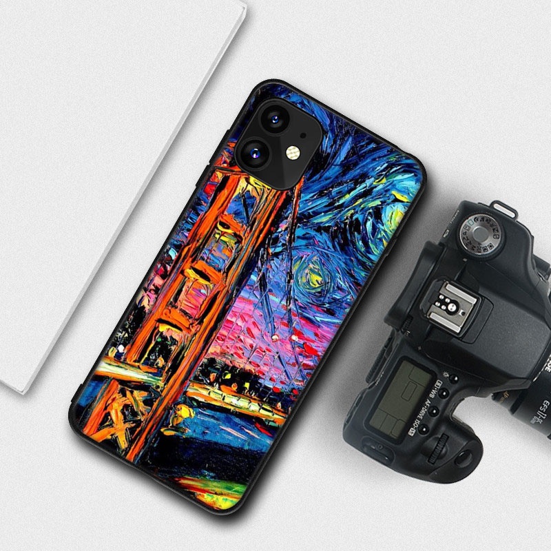 Ốp Điện Thoại Họa Tiết Tranh Van Gogh Dành Cho Xiaomi Redmi Note 10 10S 6A 9C 9A 7 8