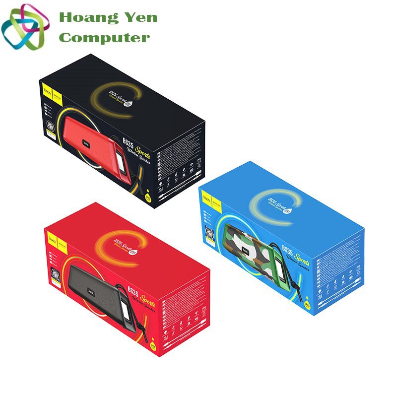 Loa Bluetooth HOCO BS35 V5.0 Âm Thanh Lớn Rõ, Pin 1200mAh - BH 1 Năm - Hoàng Yến Computer