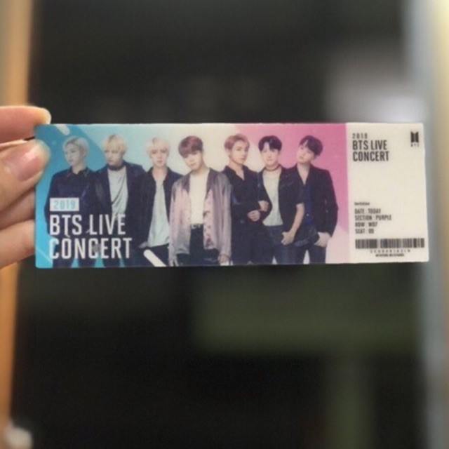 THẺ BÀI BTS LENTI 3D - BTS WORD LIVE CONCERT 2019 (Hàng off, có sẵn)
