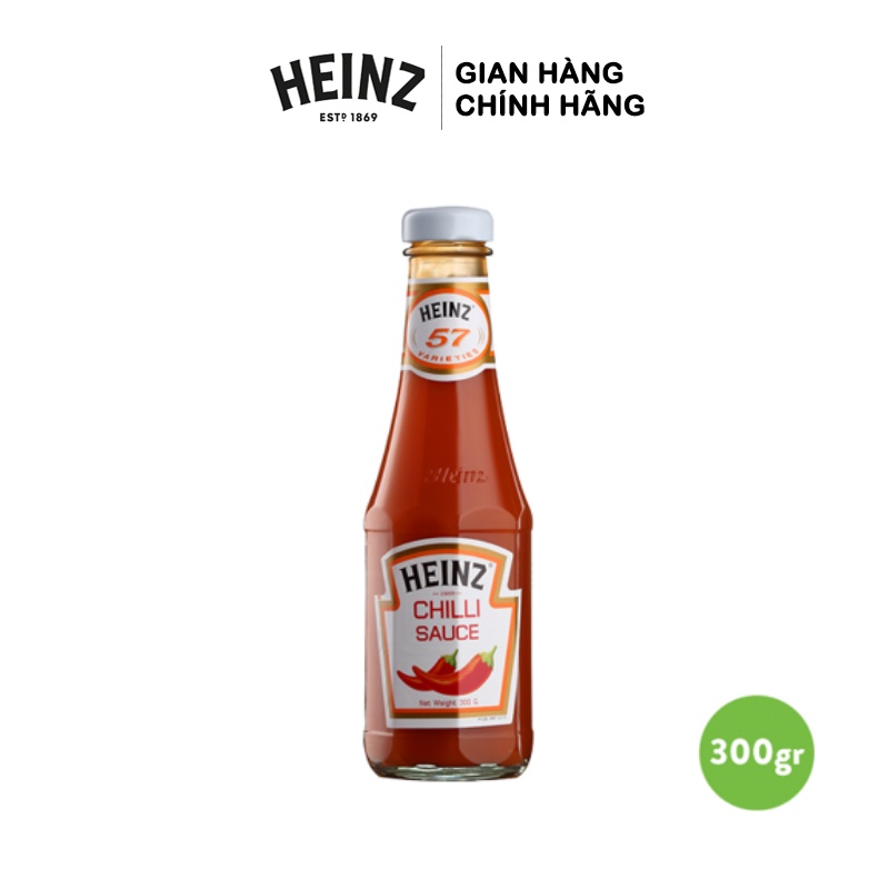 Tương Ớt Cay Nhẹ Truyền Thống HEINZ 300g không chất bảo quản (Date: T10/2024)