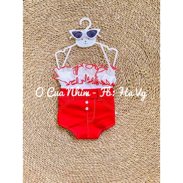 Set áo 2 dây bèo phối quần sexy cho bé ❤️