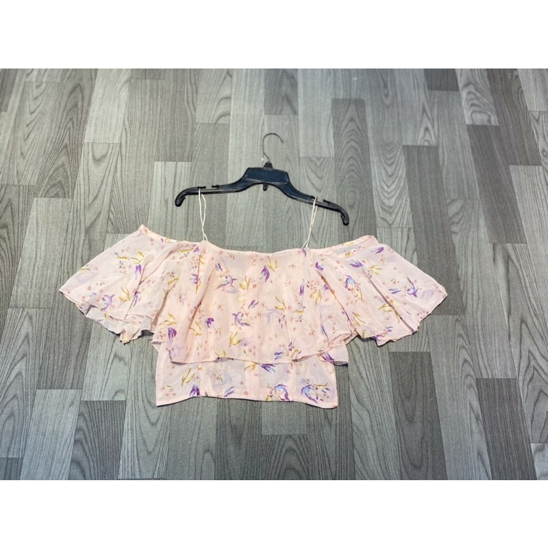 Áo 2 dây croptop voan size 45-50kg