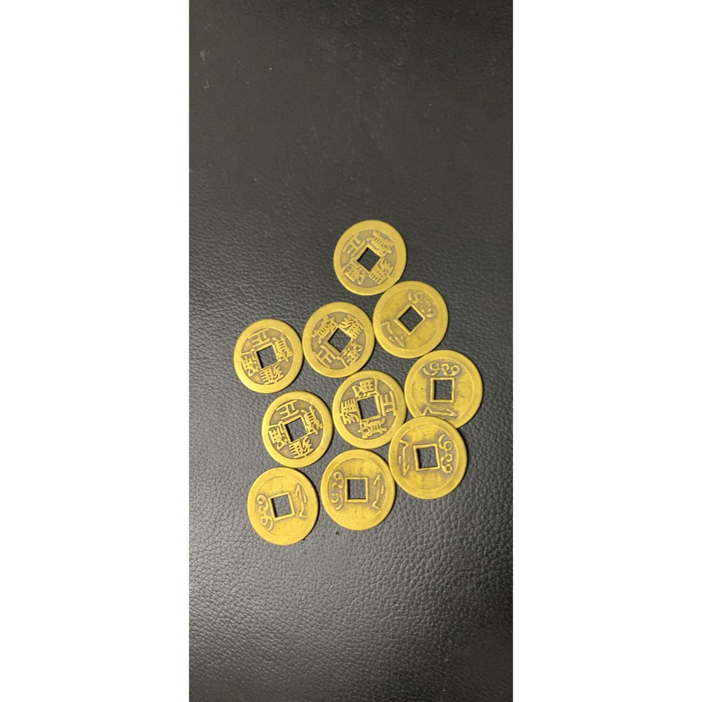 Tiền xu phong thủy bằng đồng size lớn hút tài lộc, đồng xu cổ không xi mạ | BigBuy360 - bigbuy360.vn