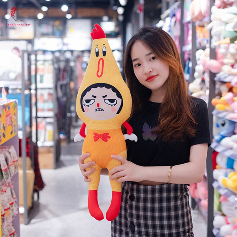 Búp bê hình gà la hét nhồi bông có âm thanh vui nhộn