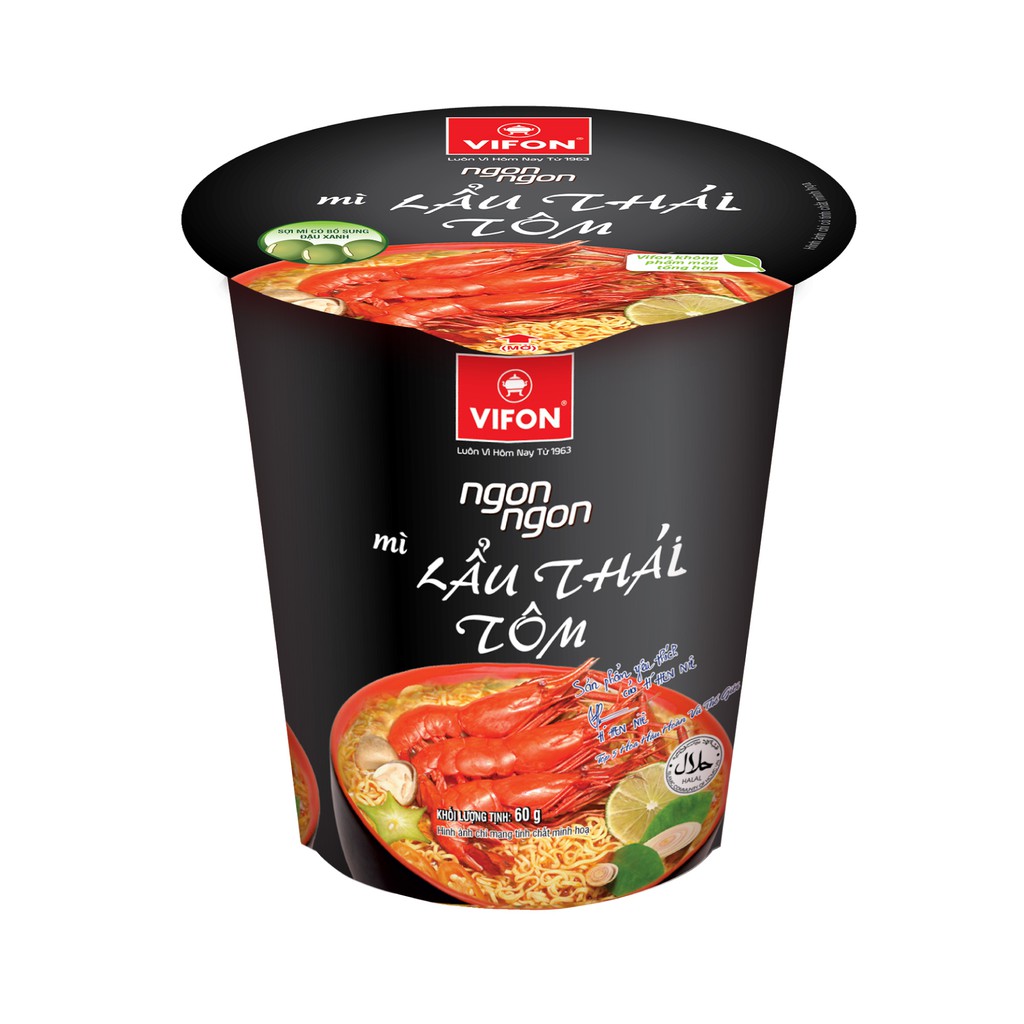 Thùng 24 Ly Mì Ngon Ngon Lẩu Thái Tôm VIFON 60g/Ly | BigBuy360 - bigbuy360.vn