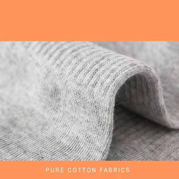 Vớ Cotton Thể Thao Mềm Mại Màu Trơn Thoáng Khí Thoải Mái Dễ Phối Đồ