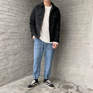 Áo Khoác MR da lộn cổ bẻ 030