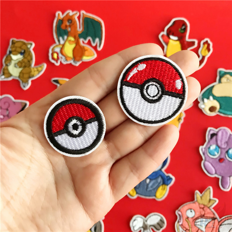 1 Huy Hiệu Ủi Thêu Hoạt Hình Pokemon Go