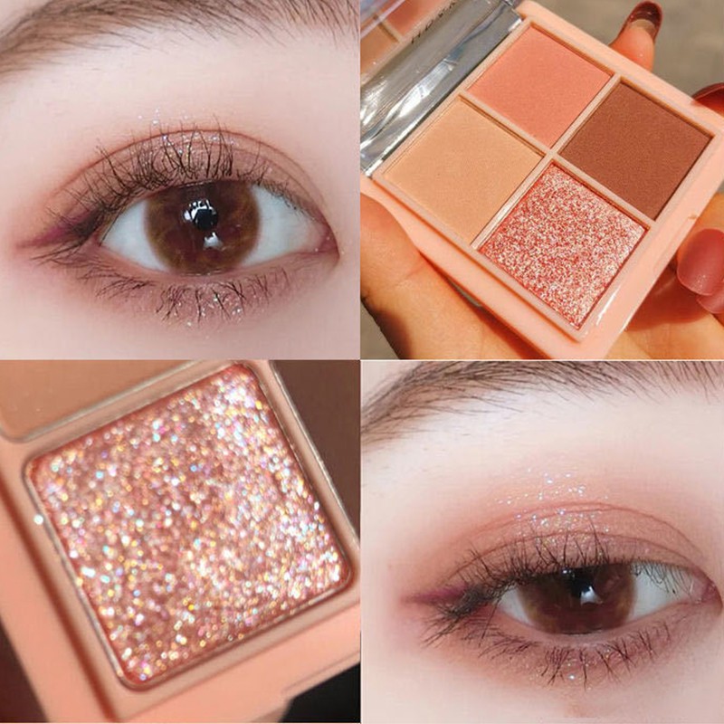 Bảng Phấn Mắt 4 Màu Làm Đẹp Trang Điểm Lâu Trôi | BigBuy360 - bigbuy360.vn