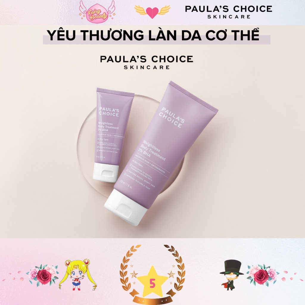 [PAULA'S CHOICE] Kem Dưỡng Thể BHA Ngăn Ngừa Viêm Nang Lông Chứa 2% BHA Weightless Body Treatment 2% BHA 210ml (Mã 5700)