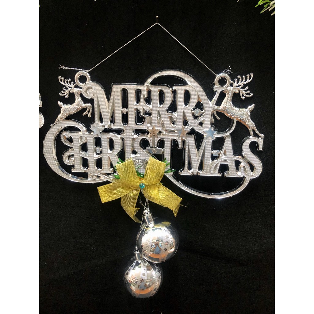 [ HCM ] Chữ Merry Christmas kt-80 BỊCH 2 CÁI