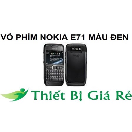 VỎ PHÍM NOKIA E71 MÀU ĐEN