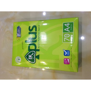 Giấy IK PLus A4 ĐL70gsm (500 Tờ/Ram) - Giấy In - Giấy A4 photocopy - Giấy ngoại Indonexia