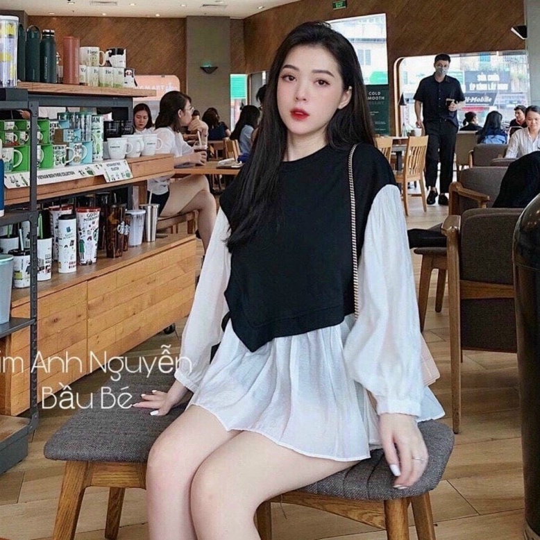 Áo babydoll siêu xinh buộc eo - Hàng loại đẹp