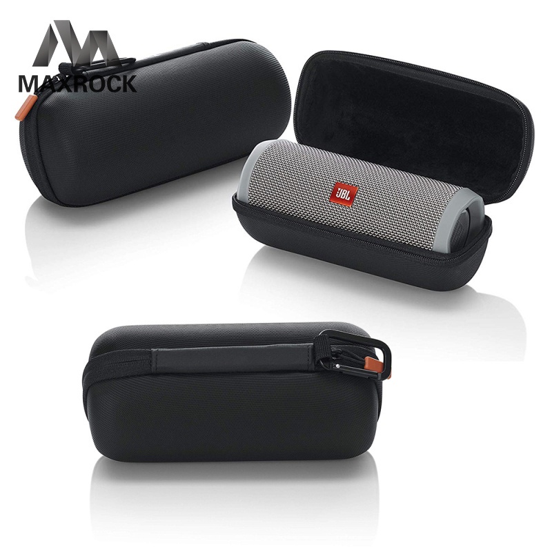 MAXROCK PU + EVA Hộp Du Lịch Di Động Cho JBL Flip 4 Dây Kéo Tay Bảo Vệ Bìa Cứng Cho Loa Bluetooth JB