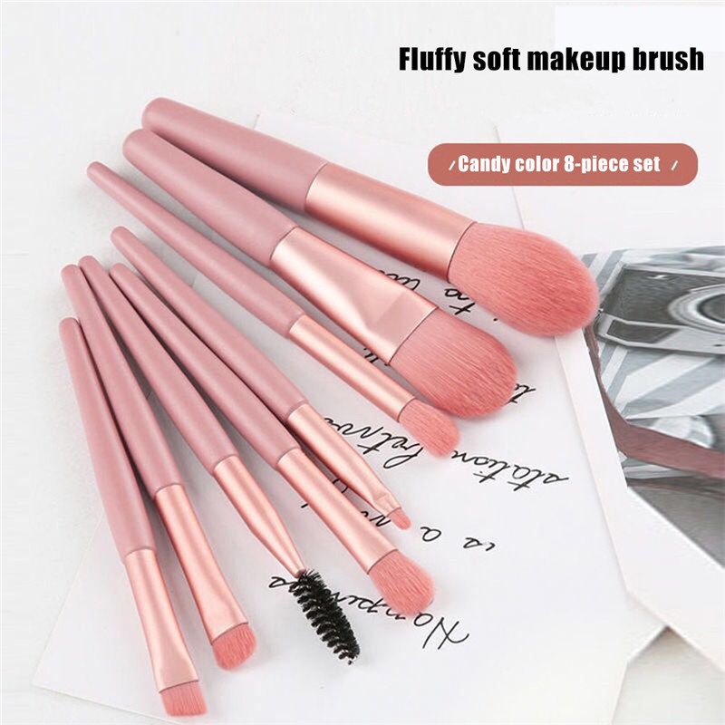 Bộ 8 Cọ Trang Điểm Lông Siêu Mềm Chuyên Nghiệp
