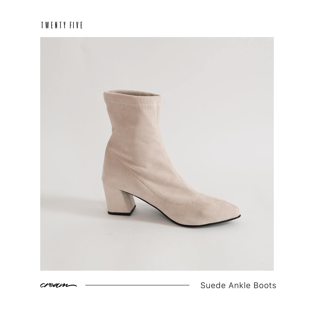 Giày cổ cao nhung - Suede Ankle Boots | BigBuy360 - bigbuy360.vn