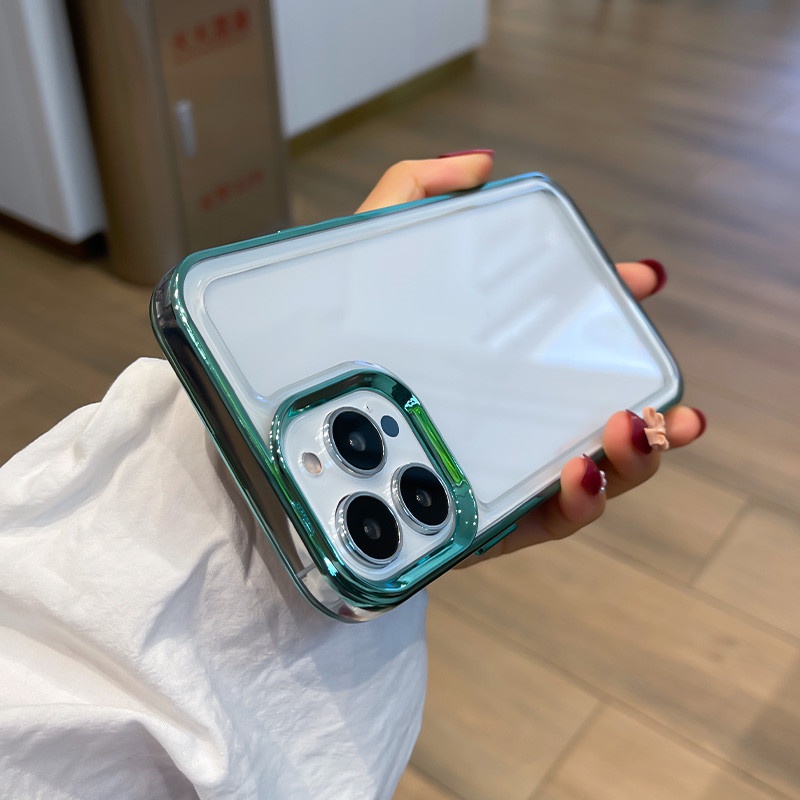 Ốp Điện Thoại Cứng Trong Suốt Chống Sốc Sang Trọng Cho iPhone 11 13 12 pro max X / XS XR XS max