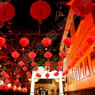 Lồng đèn tết trang trí, Đèn lồng xếp đỏ