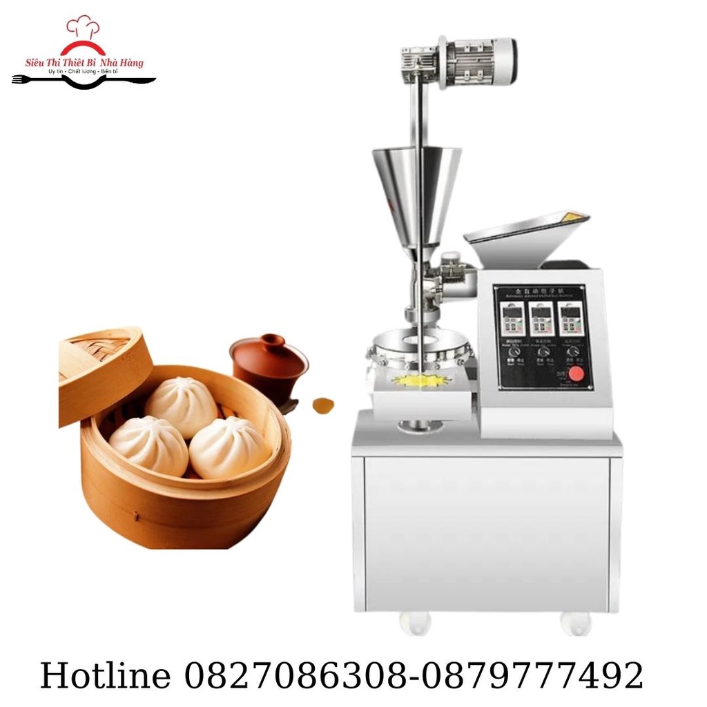 Máy làm bánh bao tự động,máy làm bánh bao công nghiệp_BH 12 tháng