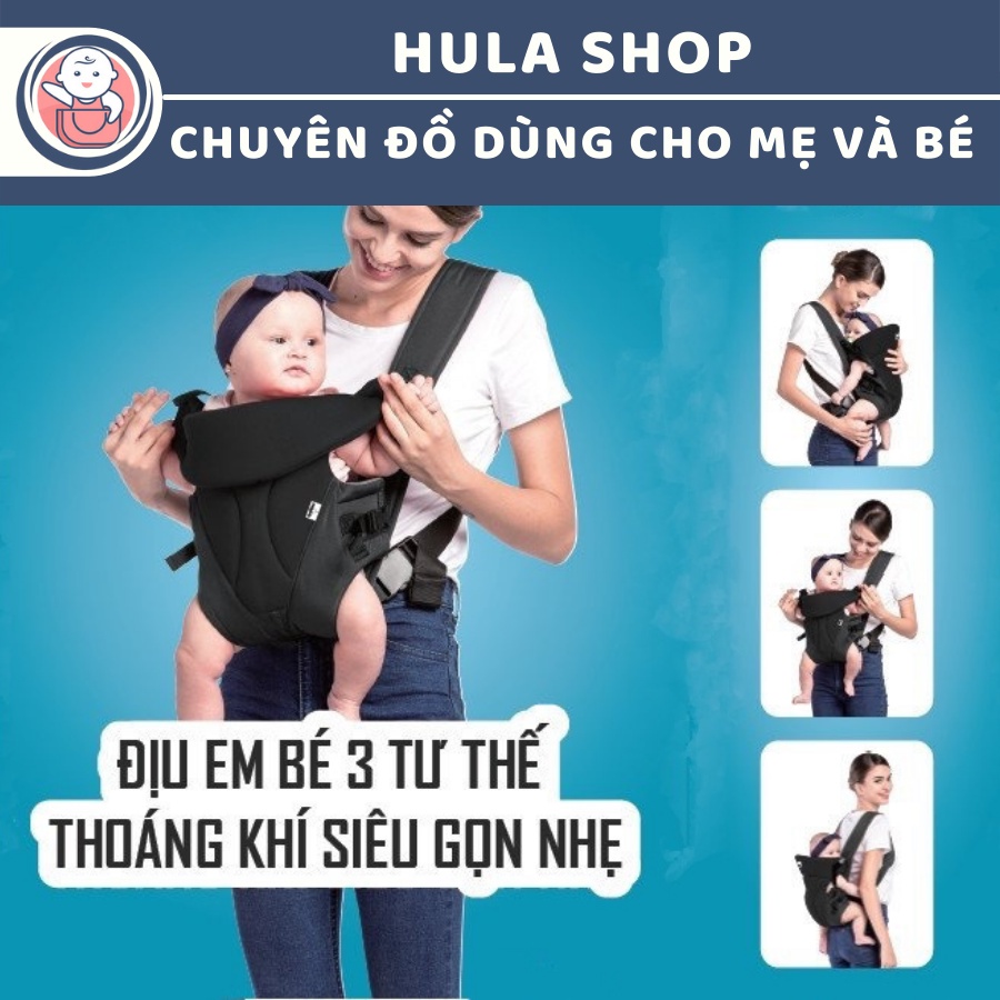 Địu ngồi em bé cao cấp 3 tư thế thoáng khí siêu nhẹ Comfybaby