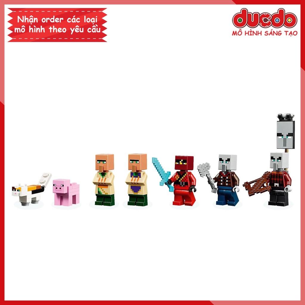 No 1044 LRI 11477 Lắp ghép Minecraft Ngôi làng sa mạc - Đồ chơi Xếp hình Mô hình Ninja 21160 BLA