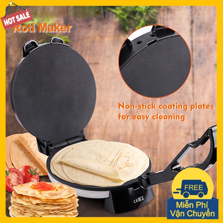 Máy nướng bánh đa năng công suất 2000W, khuôn trơn - làm bánh cuốn, làm bánh crepe, bánh xèo