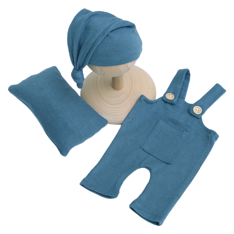 Bộ Áo Liền Quần Kèm Gối Và Mũ Dành Cho Bé Trai Gái Sơ Sinh Chụp Ảnh