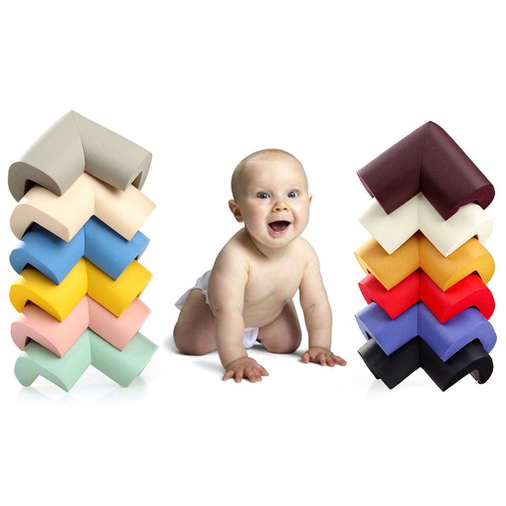 YIYU Set 4 miếng đệm cao su dày bọc cạnh bàn bảo vệ an toàn cho trẻ em