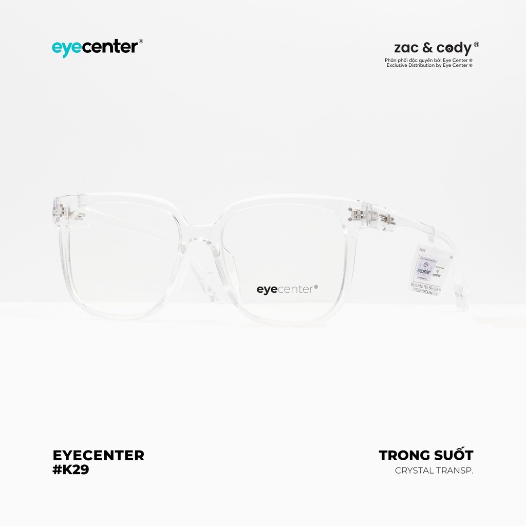 Gọng kính cận nam nữ K29S chính hãng EYECENTER nhựa siêu nhẹ nhập khẩu by Eye Center Vietnam