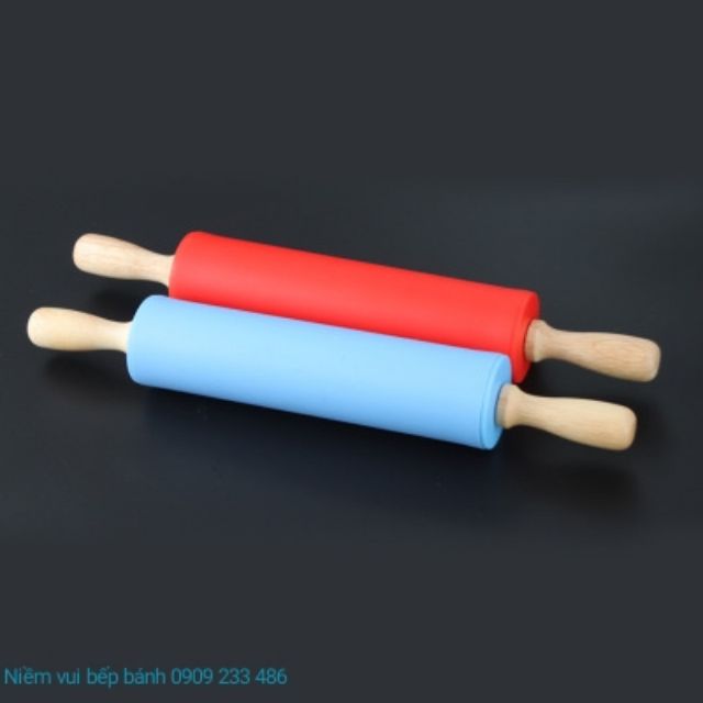 Cây lăn bột tay cầm gỗ lớn 38cm