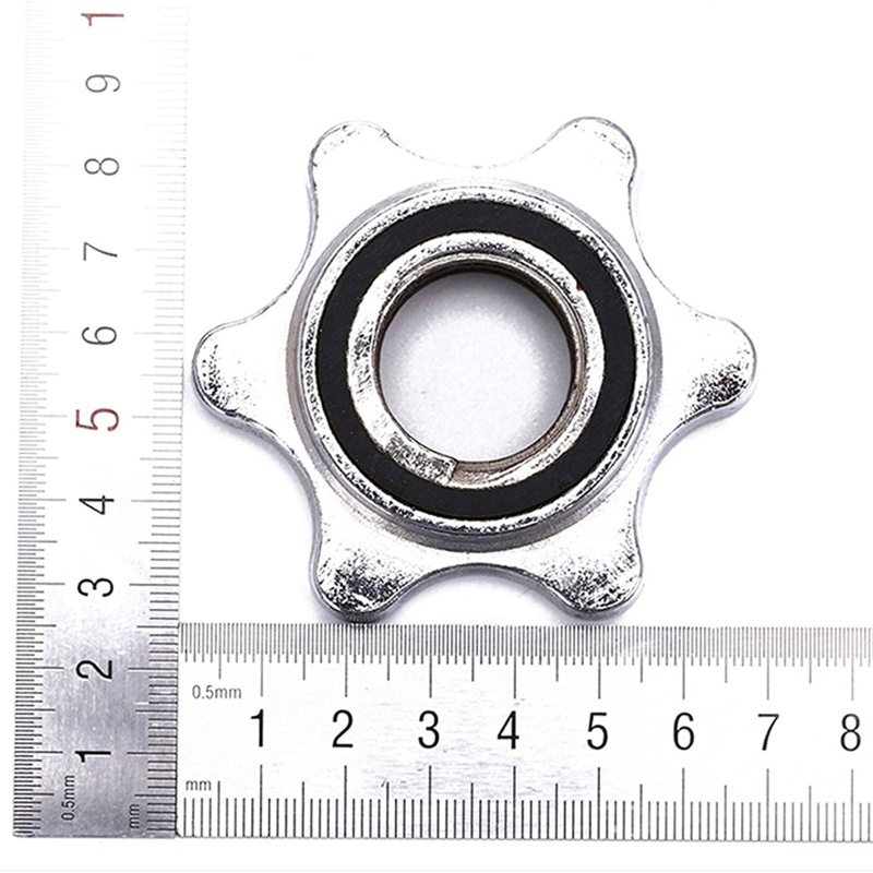 Bộ 2 Kẹp Vít Dạng Xoay Đường Kính 1In Tiêu Chuẩn Cho Thanh Tạ Cao Su