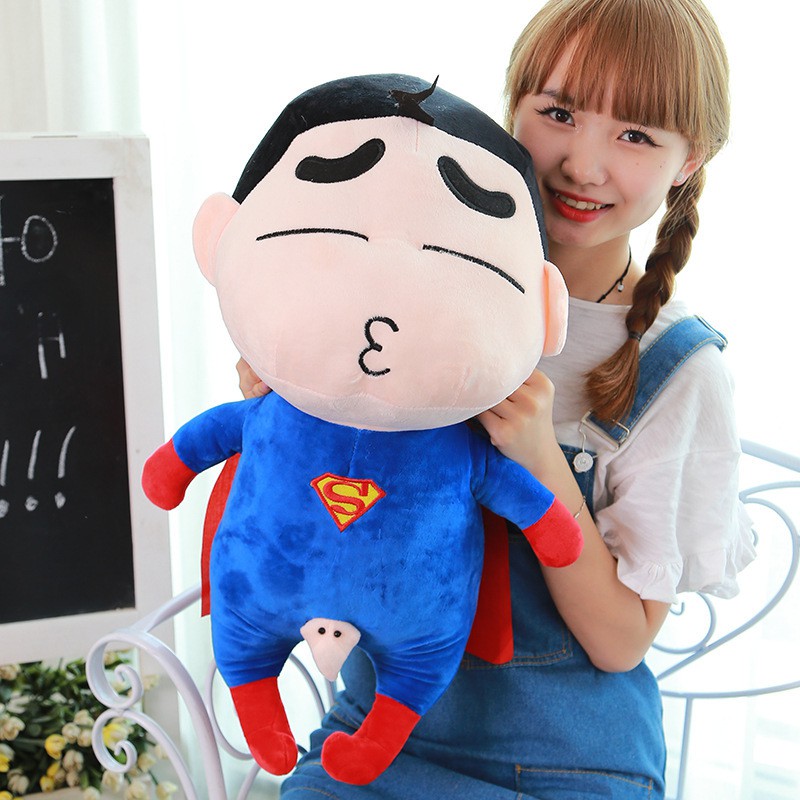 Búp Bê Nhồi Bông Hình Cậu Bé Bút Chì Shin-Chan Captain America Batman Superman Captain America