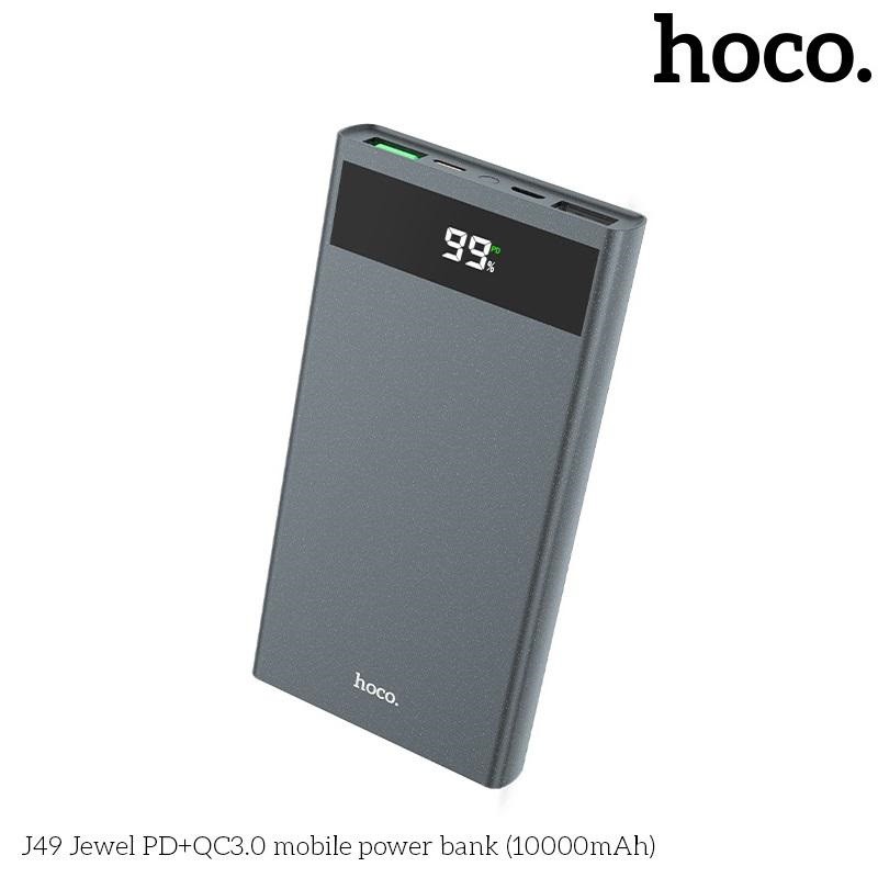 Pin sạc dự phòng Hoco J49 Jewel 10000mAh lõi polymer, sạc nhanh QC 3.0, sạc PD (Màu ngẫu nhiên)