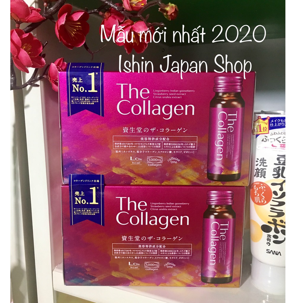 [Mã COSDAY245 -10% đơn 150K] [Mẫu Mới Date Xa]Nước uống The collagen shiseido Nhật bản 10 lọ