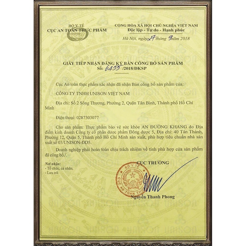 An Đường Khang - Hỗ trợ hạ đường huyết, đái tháo đường (tiểu đường) và bồi bổ sức khoẻ