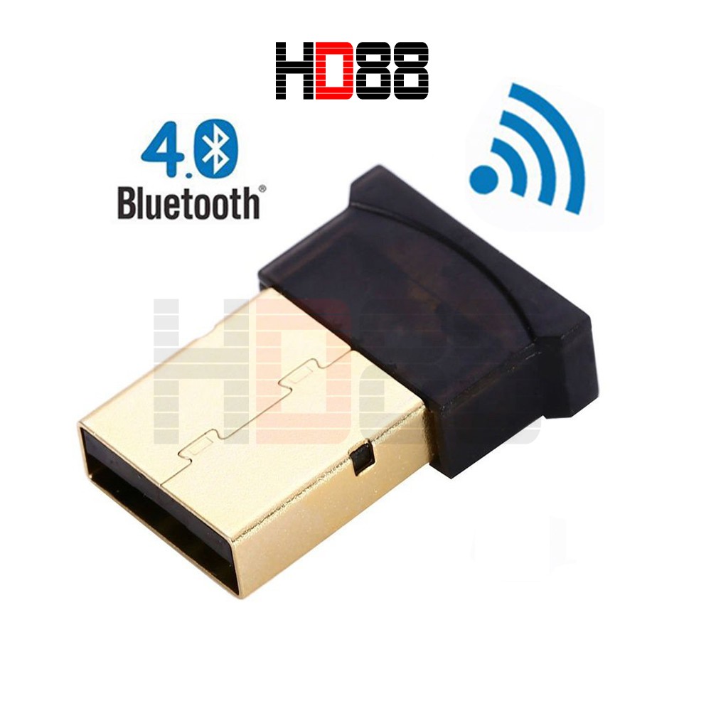 USB Bluetooth CSR V4.0 cho máy tính laptop, PC win 10/8/Xp/7 Vista 32/64bit chất lượng HD88