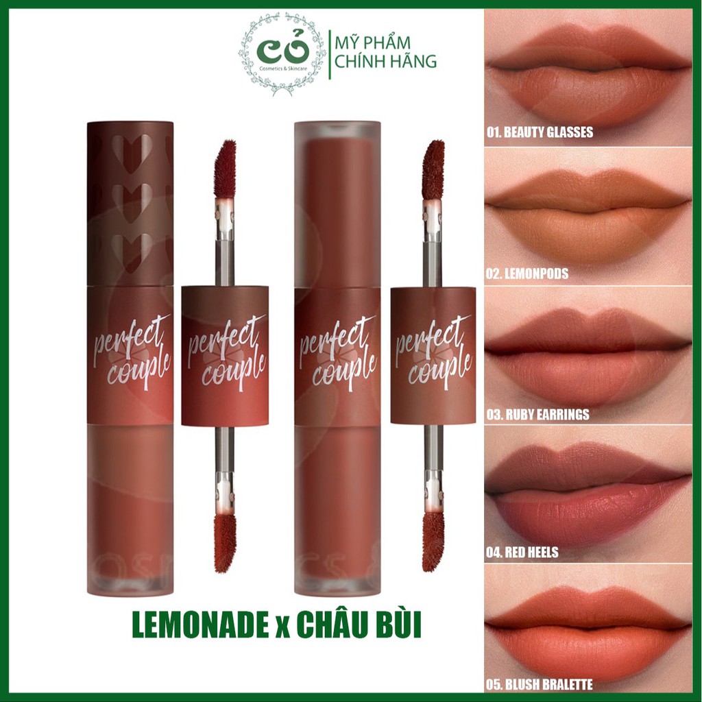 Son Kem Lì 2 Đầu LEMONADE x CHÂU BÙI Perfect Couple Lip - Fashionistar | BigBuy360 - bigbuy360.vn