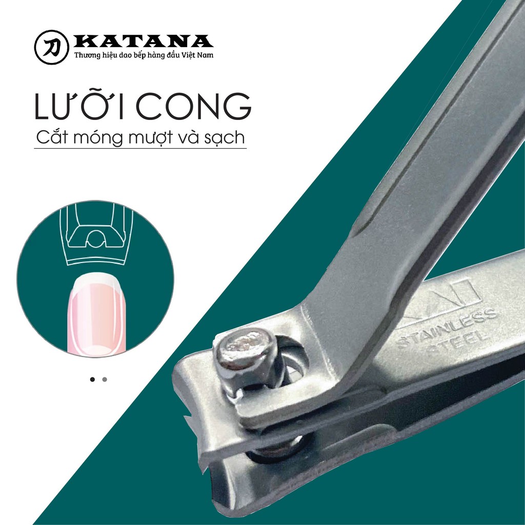 Bấm móng chân tay thép không gỉ KAI - KATANA LR0101